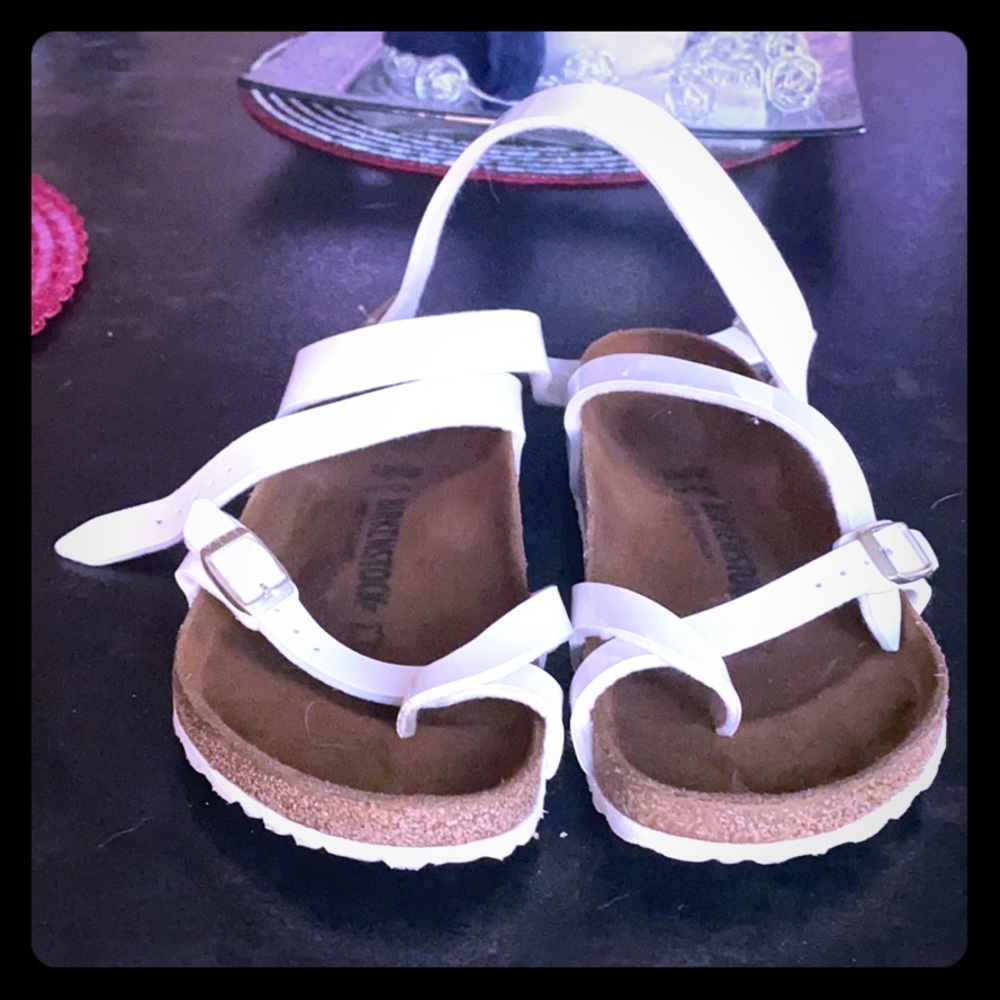White Birkenstock Yara Sandal